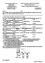 Đề kiểm tra học kỳ I môn Hóa học Lớp 11 - Mã đề 322 - Năm học 2019-2020 - Sở giáo dục và đào tạo Quảng Nam
